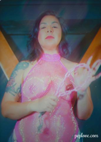 Isabella pink fishnet